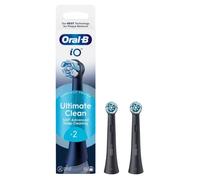 Ultimate Clean Testina di Ricambio Nero Oral-B iO 2 Pezzi