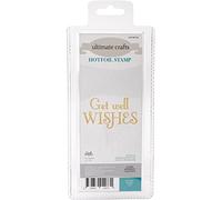 Ultimate Crafts Get Well Wishes Hotfoil Timbro, Metallo, Grigio, 22.8 x 9.8 x 0.7 cm