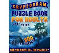 Ultimate Cryptogram Puzz Cryptogram Puzzle Book for Adults Large Pr (Tascabile)