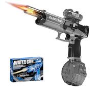 Ultimate Electric Aqua Blaster, 2025 Upgrade Electric Water Gun with 500ml Tank, Auto Rapid Fire, 10m Shooting, for Outdoor Summer Pool Party Games (Gray)