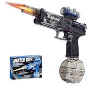 Ultimate Electric Aqua Blaster, 2025 Upgrade Electric Water Gun with 500ml Tank, Auto Rapid Fire, 10m Shooting, for Outdoor Summer Pool Party Games (Black)