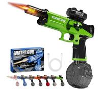 Ultimate Electric Aqua Blaster, Electric Water Guns with Flash, Auto Rapid Fire 28-32 FT Range, with 500ml Tank for Party, Summer Outdoor Pool (Green)