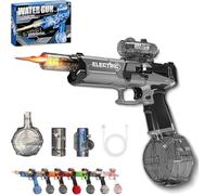 Ultimate Electric Blaster, Electric Water Guns with Light Up, Range Motorized Water Gun with Interactive Lighting, 32.8ft Shooting, for Outdoor Summer Pool Party Games (Gray)