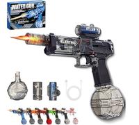 Ultimate Electric Blaster, Electric Water Guns with Light Up, Range Motorized Water Gun with Interactive Lighting, 32.8ft Shooting, for Outdoor Summer Pool Party Games (Black)