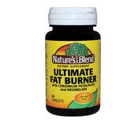 Ultimate Fat Burner Con Cromo Picolinato 60 Tabs Di Nature's Blend