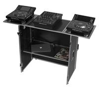 Ultimate FLIGHTCASES. UDG Supporto U92049SL - ULTIMATE FOLD OUT DJ TABLE SILVER PLUS (WHEELS). U92049SL
