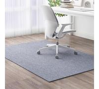 Ultimate Floor Guard - Tappetino protettivo per pavimenti duri, antiscivolo, per pavimenti duri e tappeti, per ufficio e gaming, colore: grigio, 120 x 120 cm
