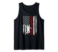 Ultimate Frisbee Bandiera Americana Distressed USA Patriottica Canotta