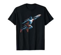 Ultimate Frisbee Stickman Player Graphic Funny Sport Maglietta