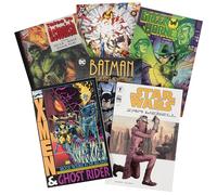 Ultimate Graphic Novel - Set regalo per fumetti, sei (6) diversi romanzi grafici con DC, Marvel, Indy - Adatto per bambini/adolescenti/adulti senza contenuti inappropriati o storie incomplete per