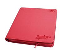 ULTIMATE GUARD - 12 Pocket Quadrow Zipfolio Xenoskin Red