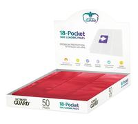 Ultimate Guard 18-Pocket Pages Side-Loading (50) - Red