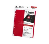 Ultimate Guard 18-Pocket Pages Side-Loading Red (10) Ultimate Guard