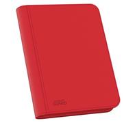 Ultimate Guard - Custodia con Cerniera XenoSkin a 4 Tasche, Colore: Rosso