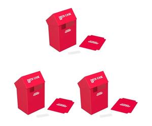 Ultimate Guard Deck Case 80+ Standard Size Red (Confezione da 3)