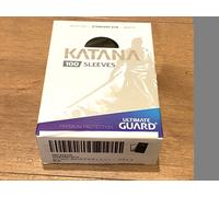 Ultimate Guard Katana Sleeve Standard Size 100 Card Sleeve Nero Nuovo F/S
