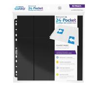 Ultimate Guard- No 24 Tasche Quadrow Pages Side Loading Nero (10), Colore, UGD01