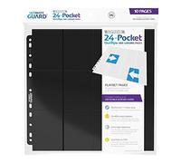 Ultimate Guard- No 24 Tasche Quadrow Pages Side Loading Nero (10), Colore, UGD010829