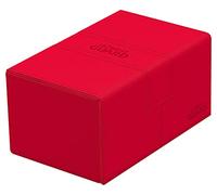 Ultimate Guard UGD011236 Twin Flip`n`Tray 160+ XenoSkin - Scatola per carte di credito, colore: Rosso