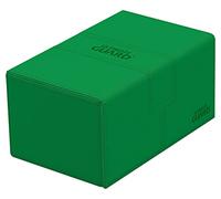 Ultimate Guard UGD011238 Twin Flip`n`Tray 160+ XenoSkin Monocolor Verde Scatola per carte di credito, tinta unita