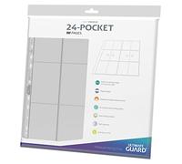 Ultimate Guard UGD011321 24-Pocket QuadRow Pages Side-Loading Side-Loading Trasparente (10) Pagine doppie per carte da collezione