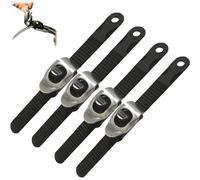 Ultimate Heavy Duty Grip Lock Strap, Multipurpos Adjustable Metal Ratchet Buckle and Super Strong Nylon Webbing,Reusable Securing Straps for Secure Anything (4)
