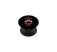 Ultimate Improv - Bilanciere con teschio fiammeggiante, per allenamento in palestra PopSockets PopGrip Adesivo