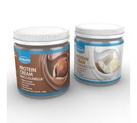 Ultimate Italia - 2 protein cream gusti misti (1 cioccolato bianco e cocco + 1 nocciolinella) - senza glutine - low carb - 2x250g