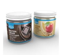 Ultimate Italia - 2 protein cream gusti misti (1 fondente extra dark + 1 mela e cannella) - Senza Glutine - Low Carb - 2x250g