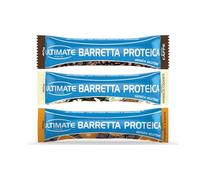 Ultimate-Italia | Barretta con 33% di proteine, vitamine e minerali | Box da 24 barrette proteiche da 40gr assortite nei gusti Cioccolato Fondente e Arancia, Caffè, Vaniglia/Cookies