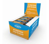 Ultimate Italia - Barretta low sugar proteica al 33% - gusto brownie - 16x40g - a basso contenuto di zuccheri, senza glutine
