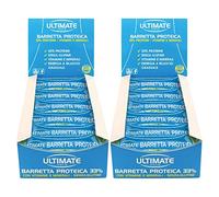 Ultimate Italia Barretta Proteica, 24 Barrette da 40g - Con 33% di Proteine Del Latte Concentrate, Con Vitamine e Minerali, Utile Per Mantenere La Massa Muscolare (Mela e Yogurt, 2 Confezioni)