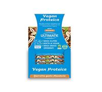 Ultimate Italia - Barretta vegan proteica al 27% - gusto mandorla - 24x40g - senza glutine, senza lattosio, 100% vegetale