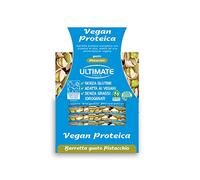 Ultimate Italia - Barretta vegan proteica al 27% - gusto pistacchio - 24x40g - senza glutine, senza lattosio, 100% vegetale
