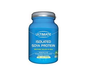 Ultimate Italia Isolated Soya Protein - Proteine 100% Vegetali - Ideale per Vegani e Intolleranti al Lattosio Gusto Vaniglia - 450g