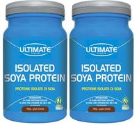Ultimate Italia Isolated Soya Protein - Proteine Isolate della Soia - Bcaa, Arginina, Glutammina - Proteine 100% Vegetali - Ideale per Vegani e Intolleranti al Lattosio Gusto Cacao Cioccolato, 750 g