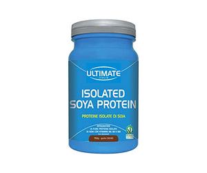 Ultimate Italia Isolated Soya Protein - Proteine Isolate della Soia - Bcaa, Arginina, Glutammina - Proteine 100% Vegetali - Ideale per Vegani e Intolleranti al Lattosio Gusto Cacao Cioccolato, 750 g