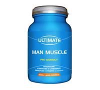 Ultimate Italia - Man Muscle Pre-Workout gusto Arancia 500g - Integratore Alimen