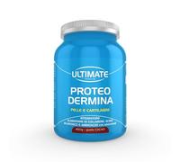 Ultimate Italia - Proteo Dermina - 450g - gusto cacao - Integratore di collagene e acido ialuronico per mantenere la pelle giovane e supportare cartilagini, legamenti e tendini
