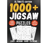 Ultimate Jigsaw Sudoku Puzzle Book for Adults, Teens & Seniors: 1,000+ Easy to Extreme Irregular Sudoku Puzzles with Samurai, Killer, Diagonal & Hyper Variants and Solutions