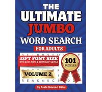 Ultimate Jumbo Word Search for Adults - Volume 2: 101 Large Print Word Search Puzzles for Adults , Seniors & Puzzle lovers | Big 32-font Easy-to-Read ... | Easy, Medium & Hard Levels with Solutions