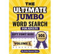 Ultimate Jumbo Word Search for Adults - Volume 3: 101 Large Print Two-Sided Puzzles | Easy, Medium & Hard levels | Big Letters | Easy-to-Read Brain ... & Enjoy Stress-Free hours without eye Strain.