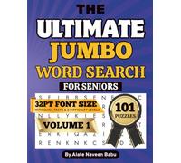 Ultimate Jumbo Word Search for Seniors: 101 Large Print Puzzles to Boost Memory, Relax & Enjoy | Big Easy-to-Read Brain Games for Seniors , Adults & ... | 32-Point Font | Easy & Medium Leve