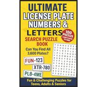 Ultimate License Plate Numbers & Letters Search Puzzle Book For Teens, Adults & Seniors: Brain Games Large Print Easy To Read | 3600 Plate Formats ... Vacations, Holidays, Birthdays & Christmas