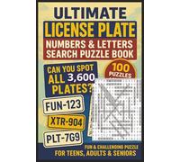 Ultimate License Plate Numbers & Letters Search Puzzle Book For Teens: Large Print Easy To Read Brain Games | 3600 Featuring Real Plate Formats from ... Vacations, Holidays, Birthdays & Christmas