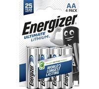 Ultimate Lithium AA (Confezione da 4) Pile 1,5V Le batterie AA di più lunga