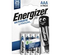 Ultimate Lithium AAA (Confezione da 4) Pile 1,5V Le batterie AAA di più lunga