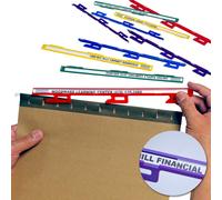 Ultimate Office MagniFile Insertable Hanging File Folder Tabs. Indexes That Double The Size of Your File Titles to Find Files Fast! (Set of