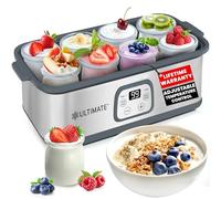 Ultimate Probiotic Yogurt Maker - Crea miliardi di probiotici vivi con controllo della temperatura e del tempo regolabili - migliora la salute intestinale - Garanzia a vita - Regalo perfetto per la