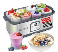 Ultimate Probiotic Yogurt Maker - Crea miliardi di probiotici vivi con controllo della temperatura e del tempo regolabili - migliora la salute intestinale - Garanzia a vita - Regalo perfetto per la